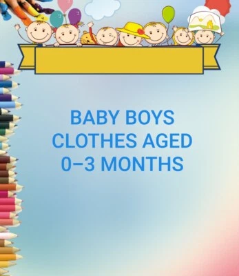 £2.99 • Buy Baby Boys Clothes Aged 0-3 Months, Make Your Own Bundle Sleepsuits Tops Trousers