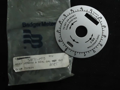 $32 • Buy Lincoln Mechanical Meter Dial Face 60qt Badger PGB Preset Fits Graco/ Aro