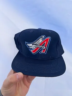 Vintage Anaheim Angels 90s Logo7 MLB Baseball Snapback Hat Cap • $29.99