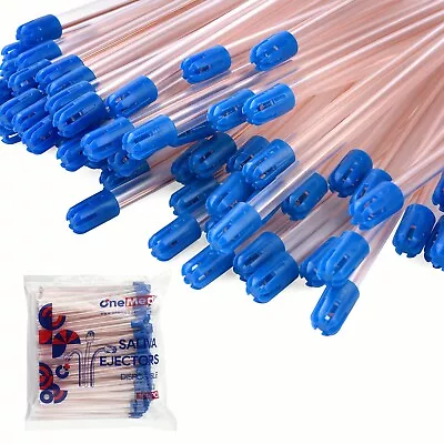 1000(10 Bags)CLEAR/BLUE Disposable Dental Saliva Ejector Evacuation Suction Tips • $39.68