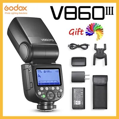 $229 • Buy Godox V860III C/N/S/F/O/P 76Ws E-TTL II HSS 1/8000s Camera Flash Light Speedlite