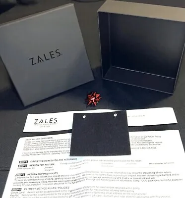 $26.98 • Buy Zales The Diamond Store Luxury Bracelet Necklace Earring  Box New- Design Empty
