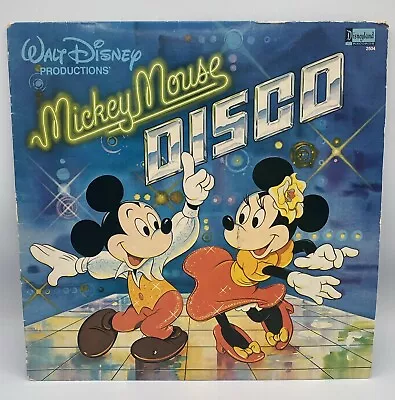 Walt Disney's Mickey Mouse Disco LP 1979 Disneyland 2504 Vinyl Record • $9.95