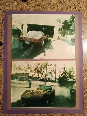 Two Original Vintage Chevy Corvette Photos • $0.99