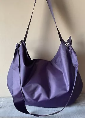 Shoulder Bag Purple Oversized Crossbody Gym Maternity Buggy Bag • £18