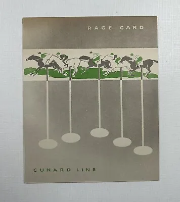 Cunard  RMS Mauretania Horse Racing • $25