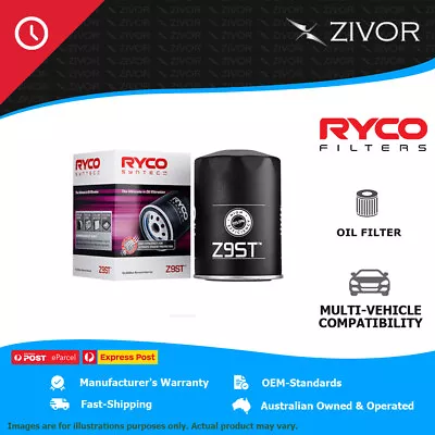 New RYCO Syntec Oil Filter Spin On For FORD TERRITORY SX 4.0L Barra 182 Z9ST • $41