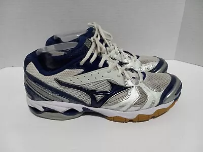 Women's Mizuno 9KV-38625 Wave Bolt 2 Blue Mesh Volleyball Sneakers Size 9 • $29.99