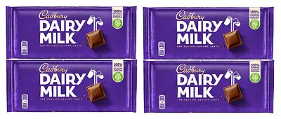 Cadbury Dairy Milk Chocolate Bars 110g 1 / 2 / 4 Or 21 Full BOX 12.2024 NO P.M. • £9.99