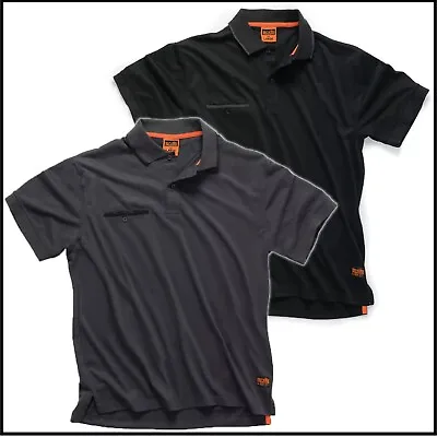 £13.95 • Buy Scruffs Worker Polo Shirt Graphite Grey - Mens Work Polo Graphite Grey Or Black