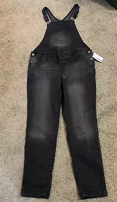 NWT! Sonoma Maternity Black Jean Overalls - Size Medium • $32.99