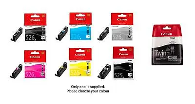 Canon CLI-526 CLI526 PGI-525 Genuine Inkjets - CHOOSE YOUR COLOUR • £7.47