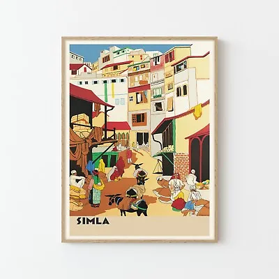 Simla India Vintage Travel Poster Fine Art Print | Home Decor • £16.90