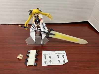 Figma 186 Magical Girl Lyrical Nanoha Fate Testarossa Figure Anime Complete • $32.99