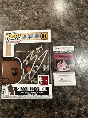 Shaquille O'Neal Hand Signed Funko Pop JSA Authentic COA Orlando Magic Shaq  • $199.99