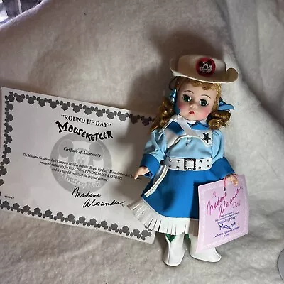 Vintage 1992 Madame Alexander DISNEY MOUSEKETEER ROUND UP DAY 8  Doll In Box 90s • $20