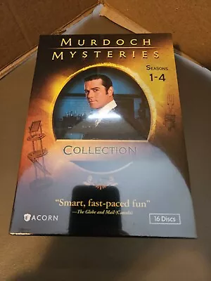 MURDOCH MYSTERIES Complete Series Collection Season 1-4 DVD 16-Disc Set NEW • $39.99