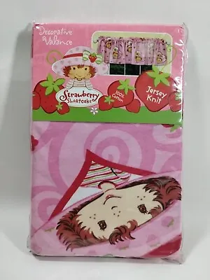 NEW Strawberry Shortcake VINTAGE Decorative Valance Jersey Knit 84  X 15  • $18