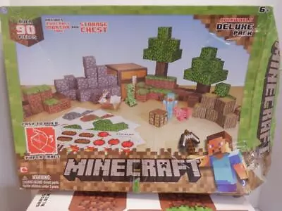 Minecraft Overworld Deluxe Pack Paper Craft - Partial Box • $12.95