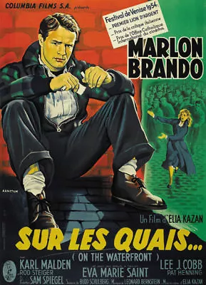 On The Waterfront Marlon Brando Vintage Movie Poster Print #3 • $6.49