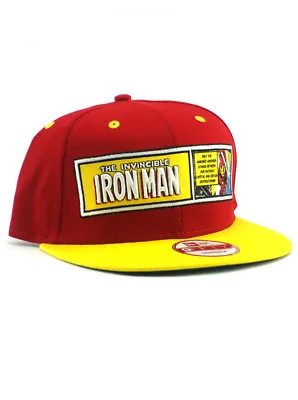 New Era Iron Man 9fifty Snapback Hat Adjustable Marvel Classic Panel Avengers • $44.95