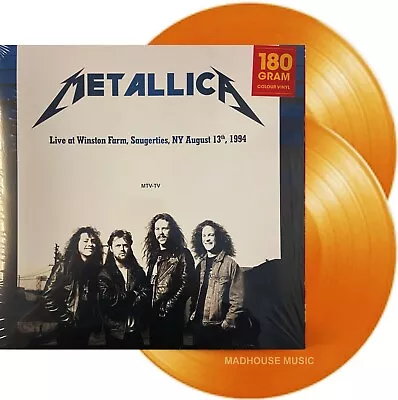 £19.95 • Buy METALLICA LP X 2 ORANGE VINYL Winston Farm - Saugerties, NY August 13th 1994 NEW