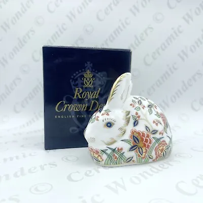 £45 • Buy Royal Crown Derby ‘Meadow Rabbit’ Paperweight (Boxed) Gold Stopper