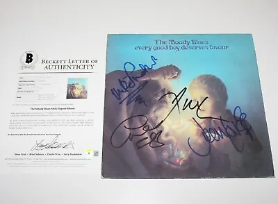 The Moody Blues Band Signed Every Good Boy Deserves Vinyl Album Lp Beckett Coa • $849.99