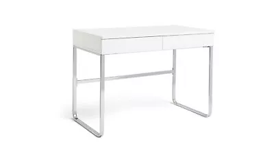 Habitat Sammy 2 Drawer Desk - White Gloss • £152.99