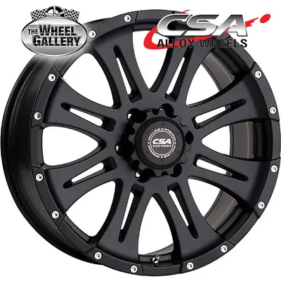 CSA Raptor Small Cap 16x8 6/114.3 40P Satin Black Set Of Alloy Wheel Wheels • $1076