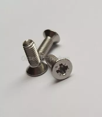 M3 - M4 Pozi Countersunk Machine Screws A4 Stainless Pozidrive Csk Din965 • £1.69