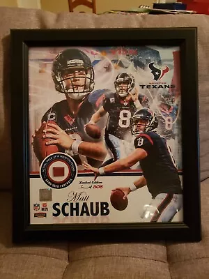 NFL Matt Schaub Houston Texans  UVA QB Picture Plaque LE Mounted Memories • $30