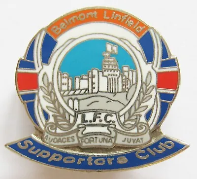 £6.99 • Buy LINFIELD - Enamel Football Pin Badge BELMONT SUPPORTERS CLUB