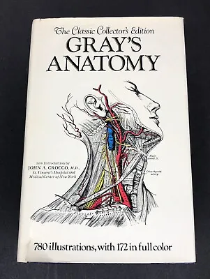 Vintage Gray’s Anatomy Classic Collector’s Edition Book 1977 HC DJ • $12