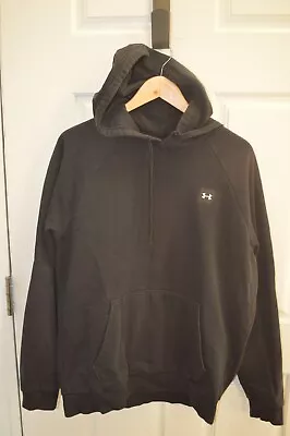 Mens UNDER ARMOUR Black Loose Hoodie Sweatshirt Size M • $10.99