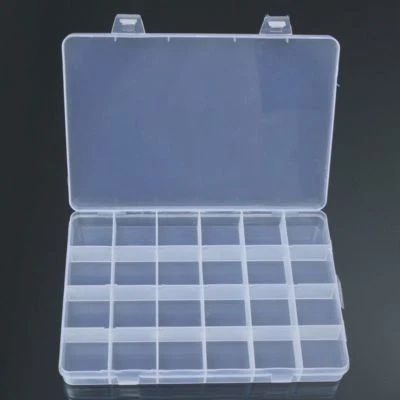 £4.50 • Buy Plastic Box Case Jewelry Bead Storage Container Craft Organizer 24 Compartments