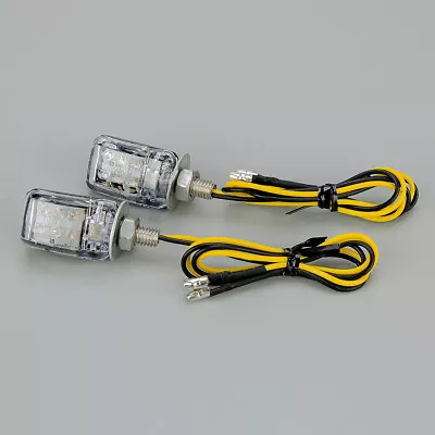 Motorcycle LED Mini Turn Signals Handlebar Light Indicator • $9.57