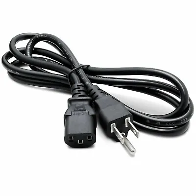 3 Prong Power Cord Cable IBM Dell LCD TV Monitor Computer Printer AC Replacement • $2