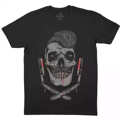 £13.99 • Buy Pomade Skull T-Shirt Barber Rockabilly Hipster Haircut Psychobilly Skeleton P492