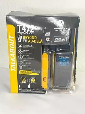 Motorola Talkabout T472 Two-Way Rechargeable IPX4 Radios Set Pair New Open Box • $64.99