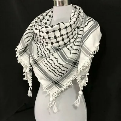 Keffiyeh Shemagh All Original Made In Palestine Arab Scarf Kufiya Arafat Cotton • $29.99