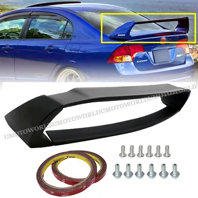 Unpainted Mugen Style RR Rear Trunk Spoiler Wing For 06-11 Honda Civic 4DR Sedan • $62.90