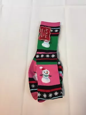 Knee -Hi Socks Size 4-10 Snow Man NWT • $9.98