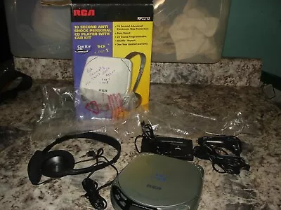 Vintage RCA Portable CD Player 10 Second Anti Shock Car Adapter Kit RP2212 WORKS • $32.99