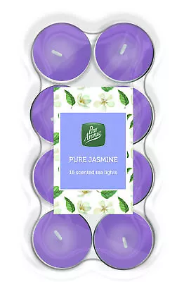 Pack Of 16 Pure Jasmine Colour Tea-Lights • £6.29