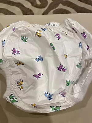 Vintage Gerber Plastic Pants Poodle And 2 White Small • $34.99