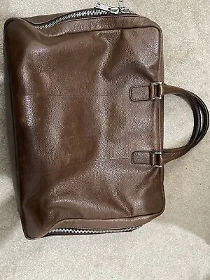 Men's Briefcase Genuine Leather Laptop Messenger Shoulder Bag Travel Handbag • £40