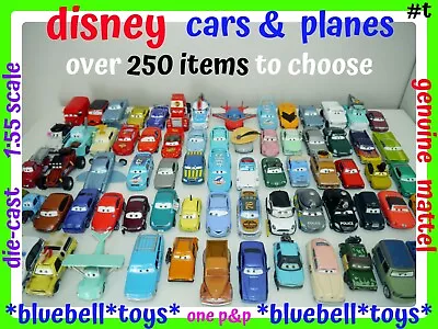 Disney Cars Planes Die Cast Cars 1:55 Scale Mattel Over 250 Cars To Choose _T • £6.99