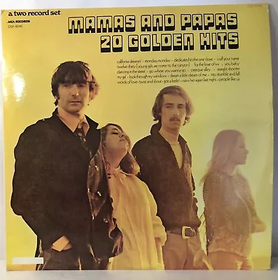 MAMAS & PAPAS Original 1973  20 Golden Hits  2-LP W Monday Monday  EX • $24.99