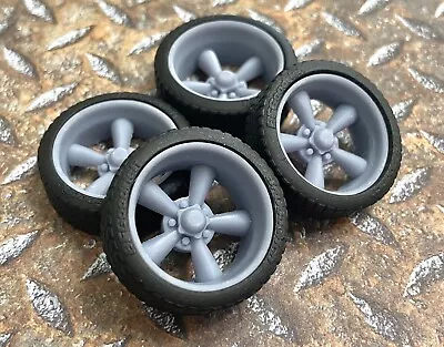 Resin 21/20 Inch Torq Thrust-D Model Car Wheels With Deep Rear Offset 1/24 1/25 • $16.99